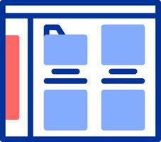 Folder Color Filled Icon vector
