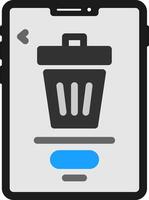 Trash Flat Icon vector