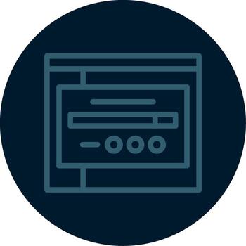 enlace línea multi color icono vector