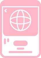 Globe Solid Multi Gradient Icon vector