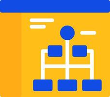 Network Flat Two Color Icon vector