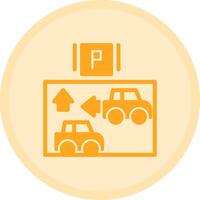 Car alignment guide Multicolor Circle Icon vector