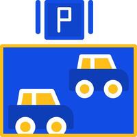 Car alignment guide Flat Two Color Icon vector