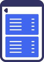 Settings Solid Two Color Icon vector