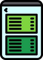Settings Line Filled Icon vector