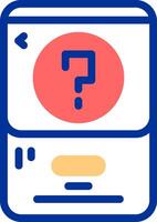 Question mark Color Filled Icon vector