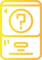 Question mark Linear Gradient Icon vector