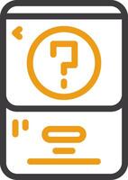 Question mark Line Two Color Icon vector