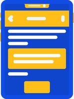 Question Flat Two Color Icon vector
