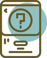 Question mark Linear Circle Icon vector