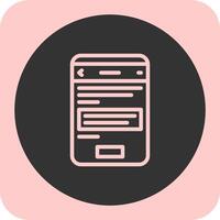 Question Linear Round Icon vector