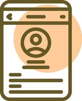 Information Linear Circle Icon vector