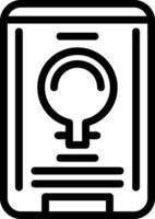 Lightbulb Line Icon vector