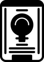 Lightbulb Glyph Icon vector