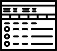 Checklist Line Icon vector