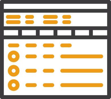 Checklist Line Two Color Icon vector