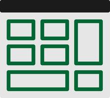 Grid Flat Icon vector