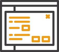 Sort Line Two Color Icon vector