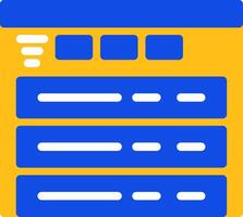 Filter Flat Two Color Icon vector