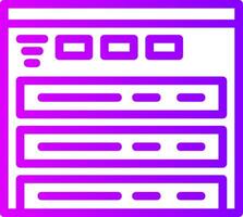 Filter Linear Gradient Icon vector