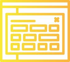 Tag Linear Gradient Icon vector