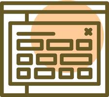 Tag Linear Circle Icon vector