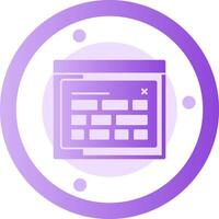Tag Glyph Gradient Icon vector