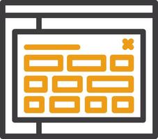 Tag Glyph Two Color Icon vector