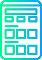 Categories Linear Gradient Icon vector