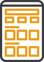 Categories Glyph Circle Icon vector