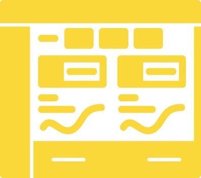 Analytics Solid Multi Gradient Icon vector