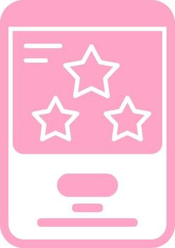 estrella sólido multi degradado icono vector