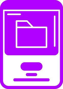 Folder Solid Multi Gradient Icon vector