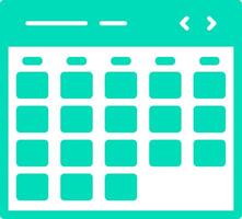 Calendar Solid Multi Gradient Icon vector