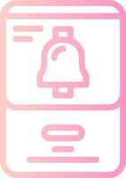 Bell Linear Gradient Icon vector