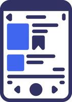 Music Solid Two Color Icon vector
