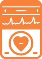 Heartbeat Solid Multi Gradient Icon vector
