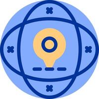 Globe Color Filled Icon vector