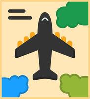 Plane Flat Icon vector