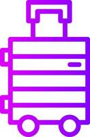Suitcase Linear Gradient Icon vector