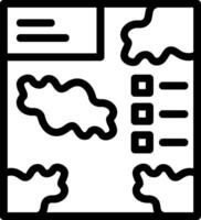 Map Line Icon vector