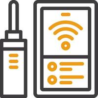 Wifi Connection Line Two Color Icon vector