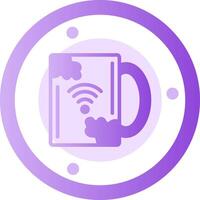 Coffee cup Glyph Gradient Icon vector