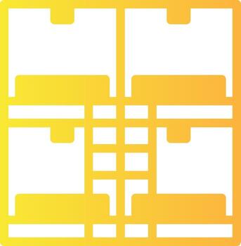 Hostel Solid Multi Gradient Icon vector