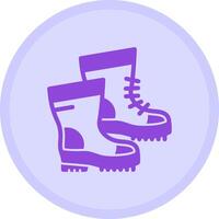 Hiking boots Multicolor Circle Icon vector