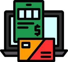 Money exchange Line Filled Icon vector