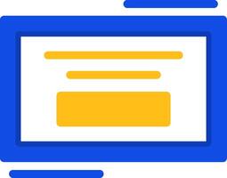 Parking permit sticker Flat Two Color Icon vector