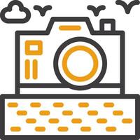 Travel blog Line Two Color Icon vector