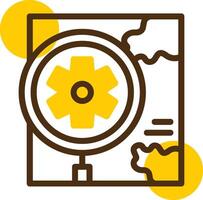 Explore Yellow Lieanr Circle Icon vector