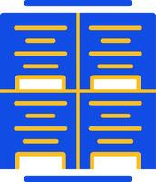 Parking validation stamp Flat Two Color Icon vector